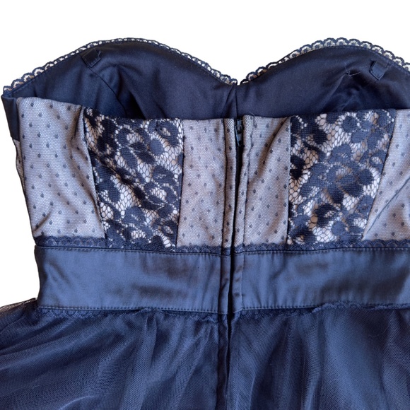 Teeze Me Black and Lace Mini-Dress - Picture 3 of 5